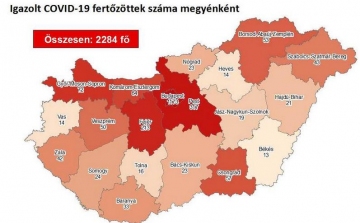 Tizenhatra emelkedett az igazolt fertőzöttek száma Tolna megyében