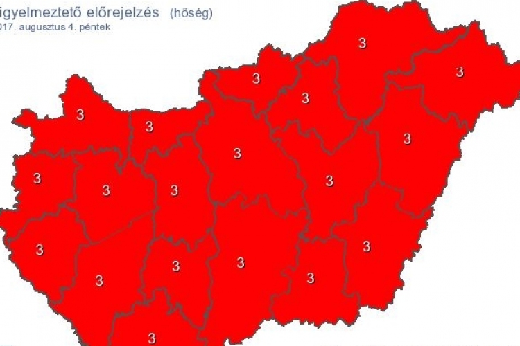 Meghosszabbították a hőségriadót