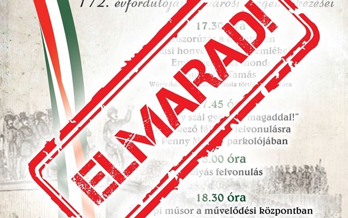 Elmaradnak a március 15-ei ünnepségek megyeszerte