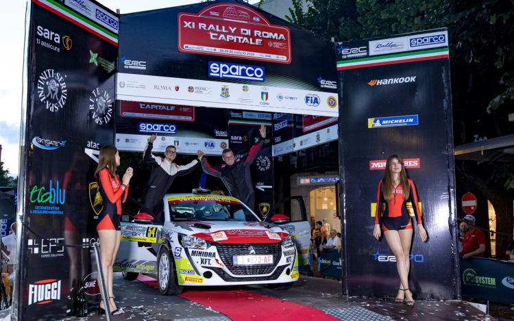 Juhász Csaba - Pásztor Tamás ralipáros a 2023-as Roma Ralin